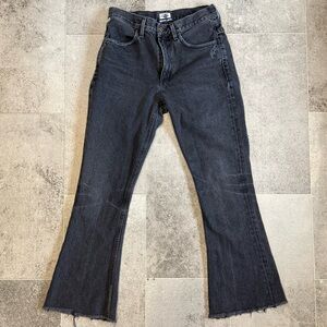 Citizens of Humanity Mid Rise Kick Flare Jeans in Black Size 26